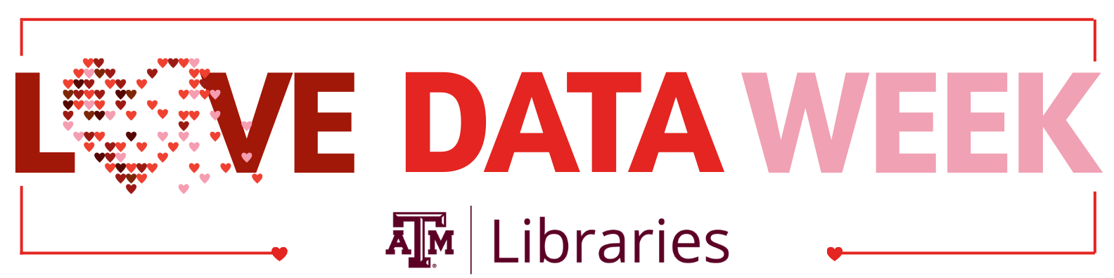 Love Data Week. Libraries' logo